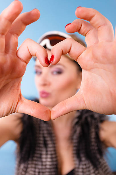 istock Young woman with goggle. 635850338