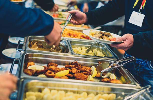 istock Cuisine Culinary Buffet Dinner Catering Dining Food Celebration 635863320