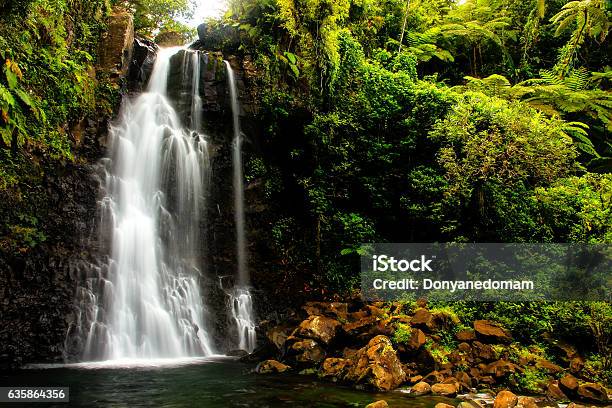 Middle Tavoro Waterfalls In Bouma National Heritage Park Taveun Stock Photo - Download Image Now