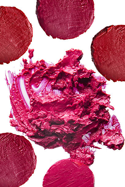 istock Red and pink lipstick smears 635864918