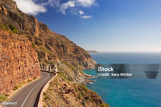 Foto de Chapmans Peak Drive Perto Da Cidade Do Cabo Na África Do Sul e mais fotos de stock de Cidade do Cabo