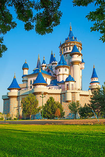 Eskisehir Sazova park fairy tale castle - fotografia de stock