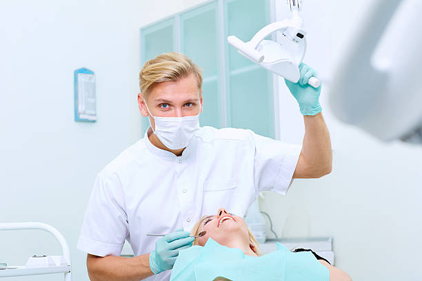 istock Dentist on a workplace with the patient in stomatologic clinic 635878868