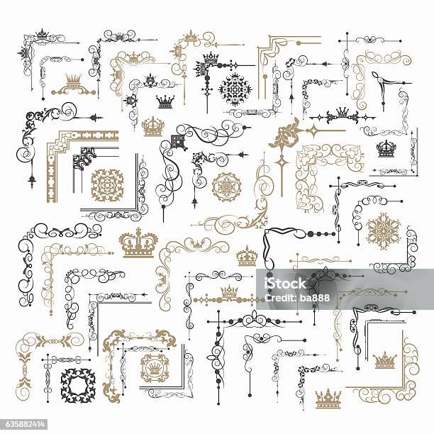 Elements Of Design Corners And Borders Vector Image Stock Illustration - Download Image Now