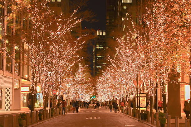 istock Christmas lights in Tokyo 635885570