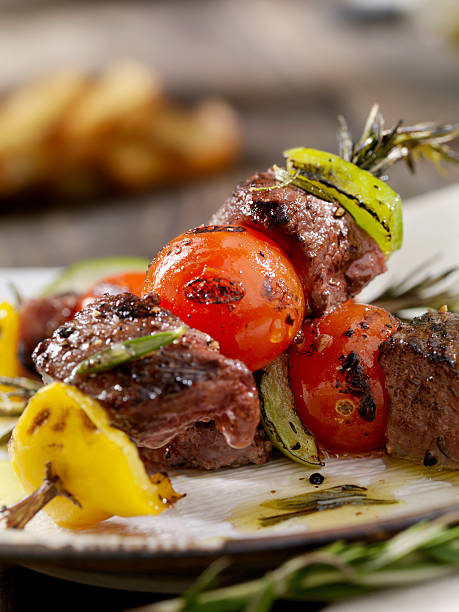 istock Beef, Rosemary Vegetable Skewers 635890040