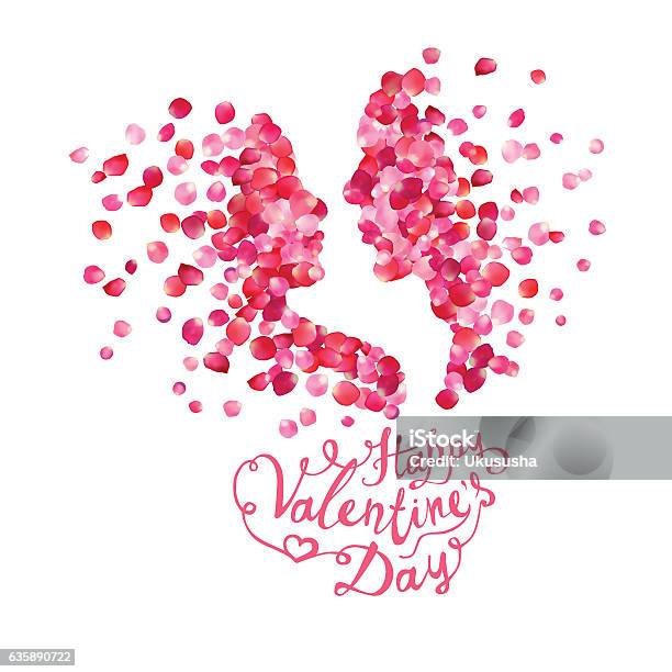 Happy Valentines Day Card Stock Illustration - Download Image Now - Greeting Card, Illustration, Love - Emotion