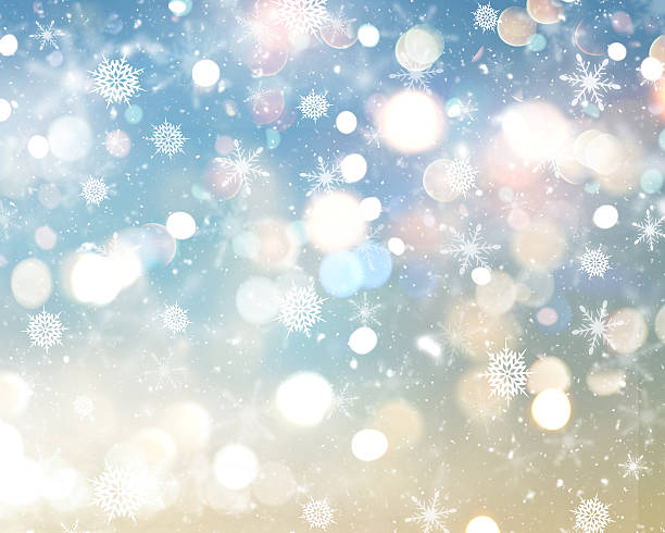 istock Christmas snowflakes and stars 635894126