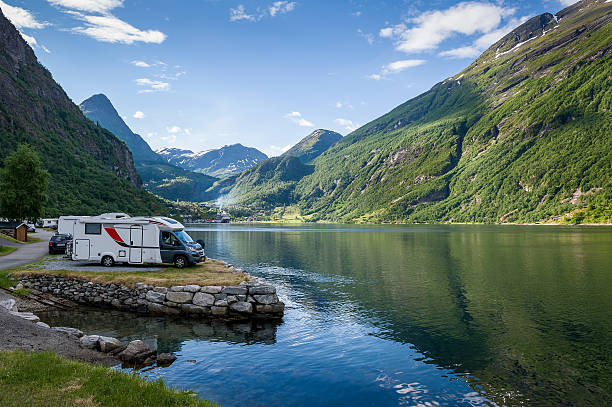 istock Camping at Geiranger fjord, Norway. 635896374
