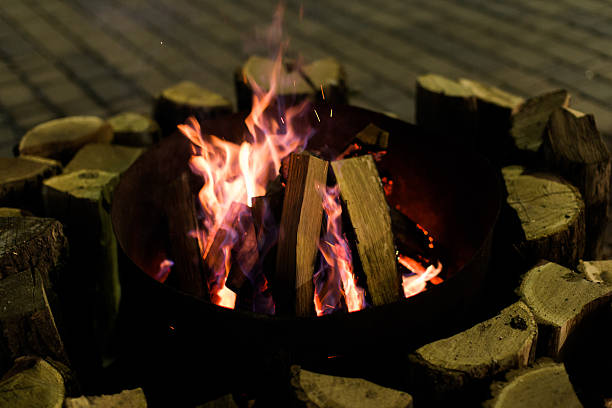istock fire in fireplace and flames dance 635896674