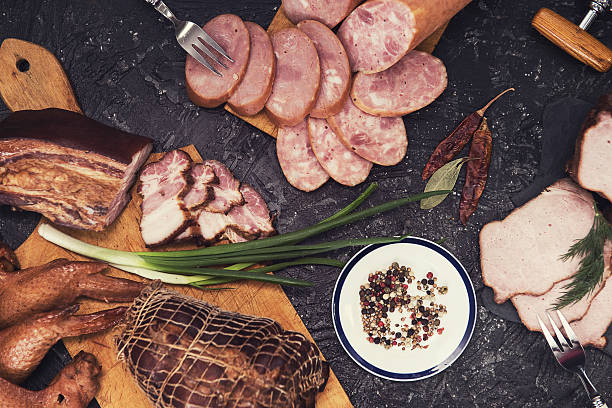 istock Set of different meat food 635896702