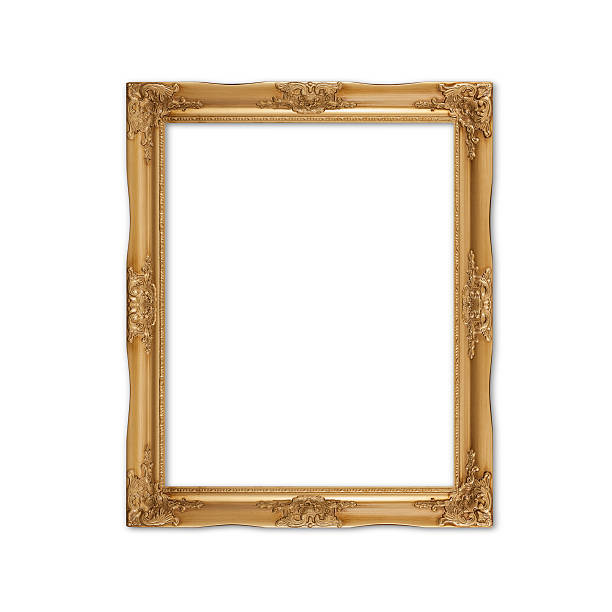 istock picture frame on Old wood wall background. 635898350