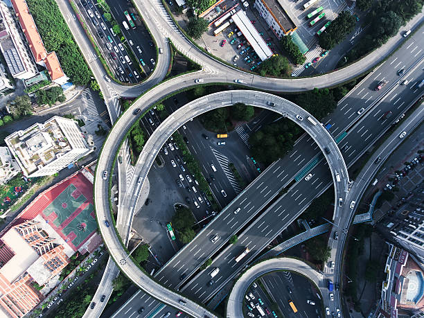 istock Aerial highway junction 635898858