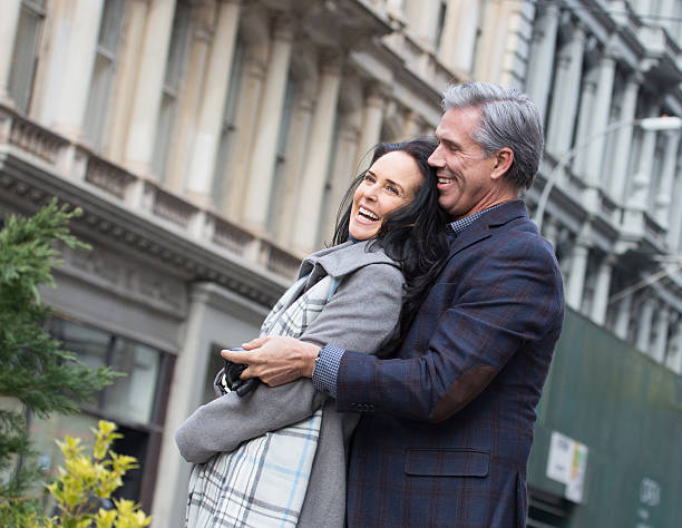 istock Romantic Mature Urban Couple 635901316