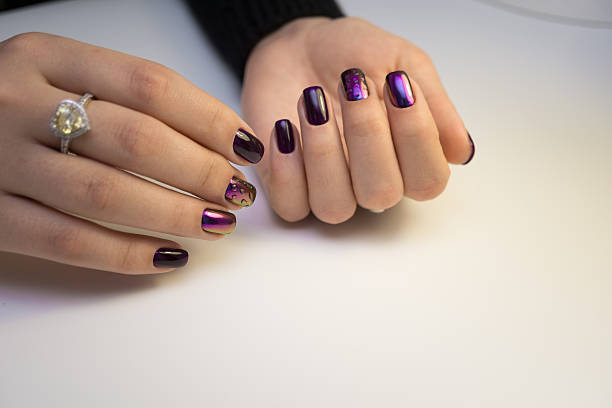 istock Natural nails, gel polish. Perfect clean manicure with zero cuticle. 635903348
