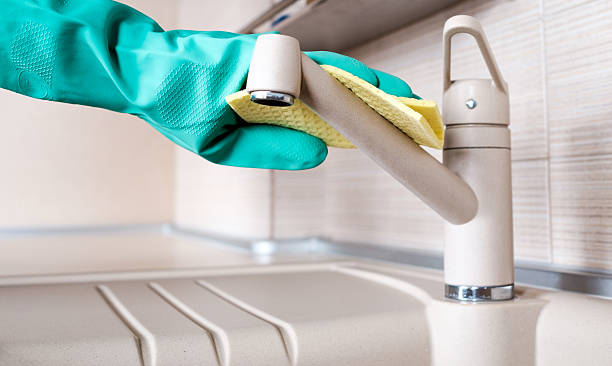 istock Cleaning the faucet 635903654