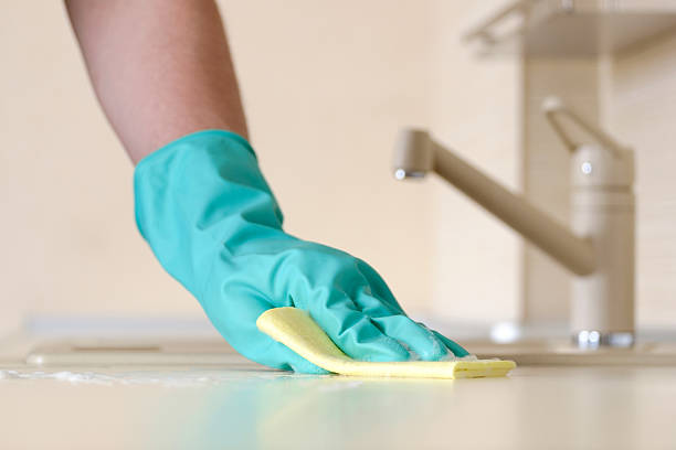 istock Cleaning desk in the kitchen 635903912