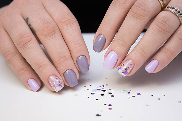 istock Natural nails, gel polish. Perfect clean manicure with zero cuticle. 635904006