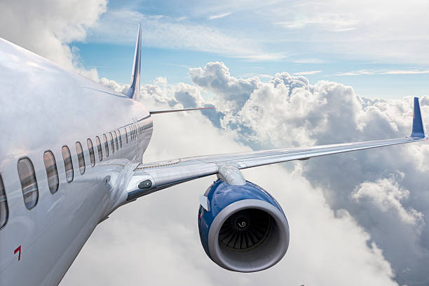 istock Body of a Flying Airplane 635904868
