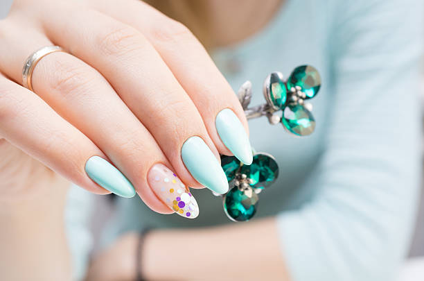 istock Natural nails, gel polish. Perfect clean manicure with zero cuticle. 635905812