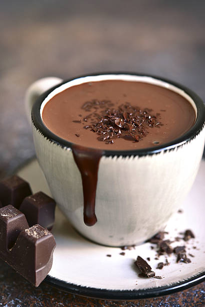 istock Thick spicy hot chocolate in a cup. 635909014