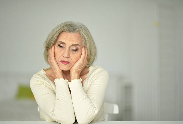 istock Thoughtful  senior woman 635911832