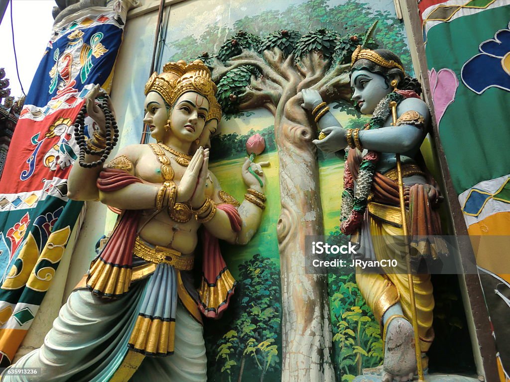 Brahma 4 Faces Hindu God Statue In Singapore Stock Photo ...