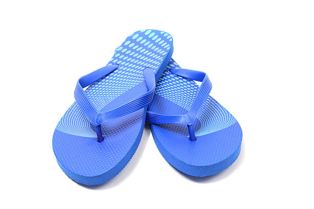 Flip flops, isolated Flip flops, isolated over white, clipping path flip flop sandal beach isolated stock pictures, royalty-free photos & images