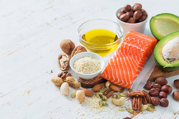 istock Selection of good fat saurces 635916418