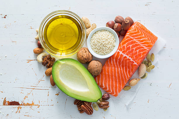 istock Selection of good fat saurces 635916646