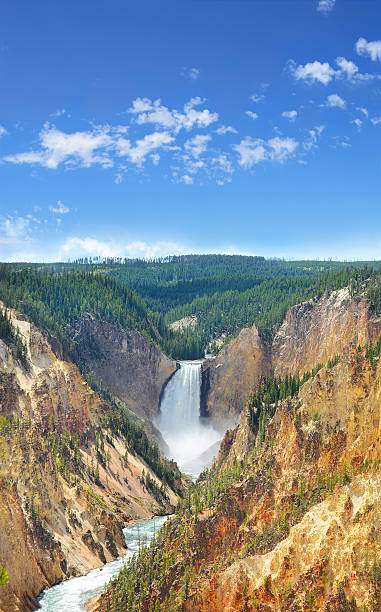 istock Beautiful Lower Falls in Yellowstone National Park. 635917806