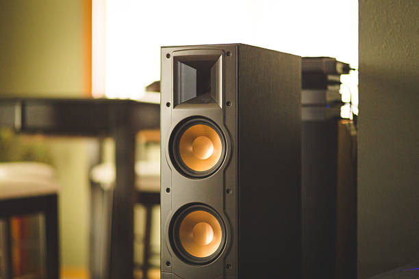 istock Home theater speaker inside modern home 635922806