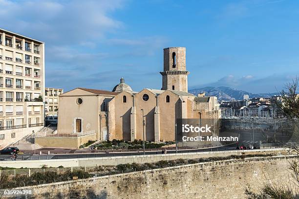 Church Saint Laurent From 12th Century In Marseille France Stock Photo - Download Image Now