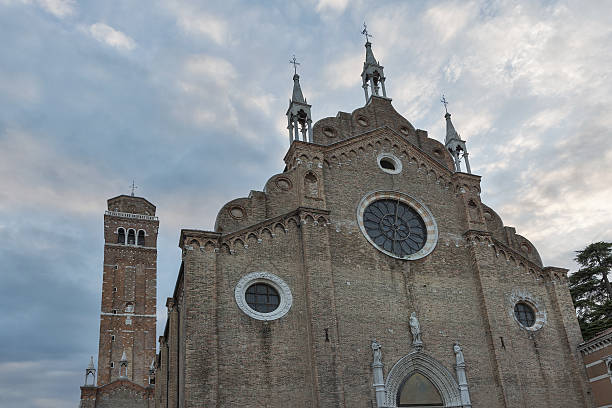 istock Basilica dei Frari at sunset in Venice, Italy. 635925324