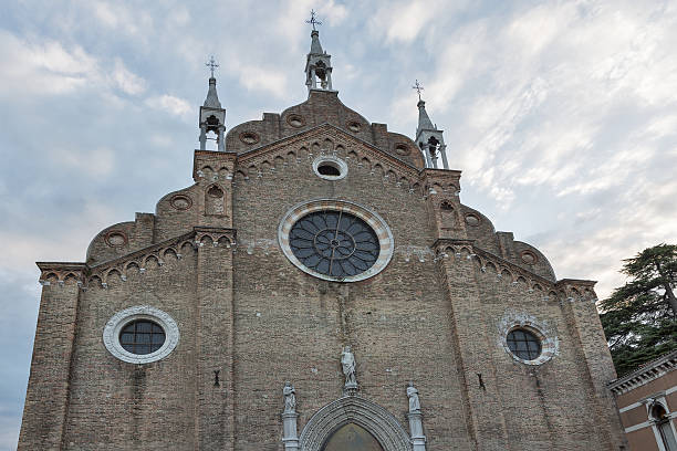 istock Basilica dei Frari at sunset in Venice, Italy. 635925860