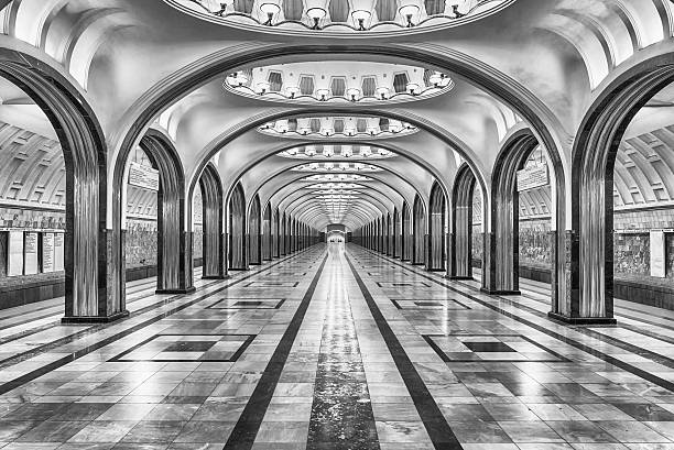 istock Mayakovskaya subway station in Moscow, Russia 635926418