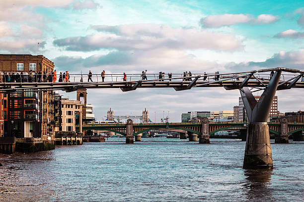 istock Millennium Bridge in London, England 635930908