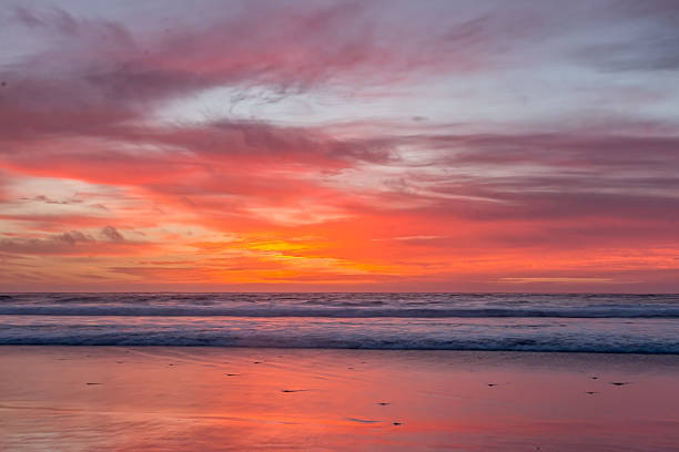 istock Sunset over West Coast with cloudy skies 635937826