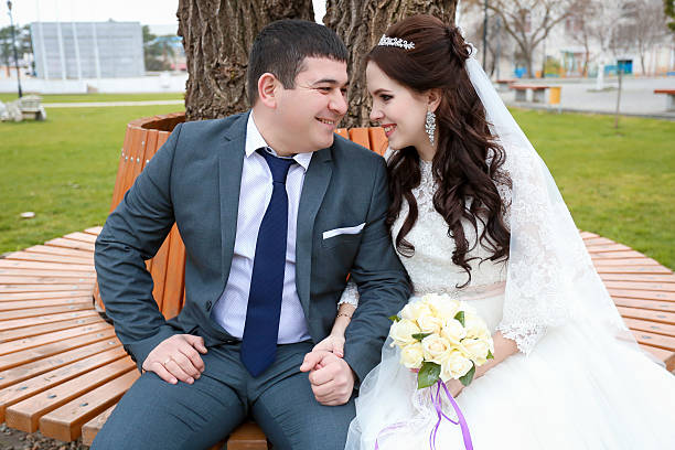 istock beautiful wedding day, bride and groom 635939112