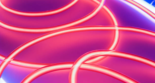 istock Futuristic colorful abstract backgrounds. Neon lights. 635943706