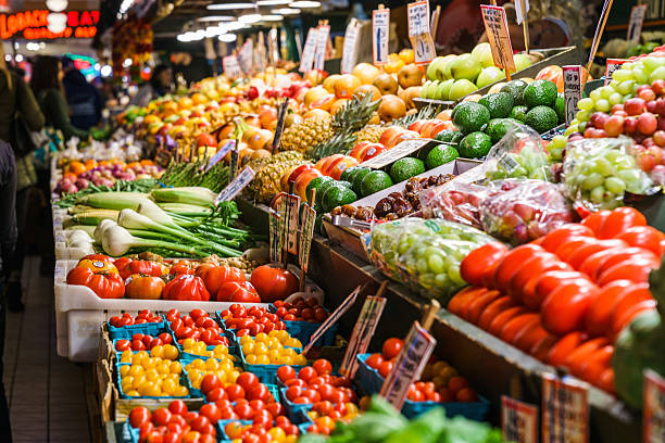 Farmers Market Farmers Market in Seattle seattle photos stock pictures, royalty-free photos & images