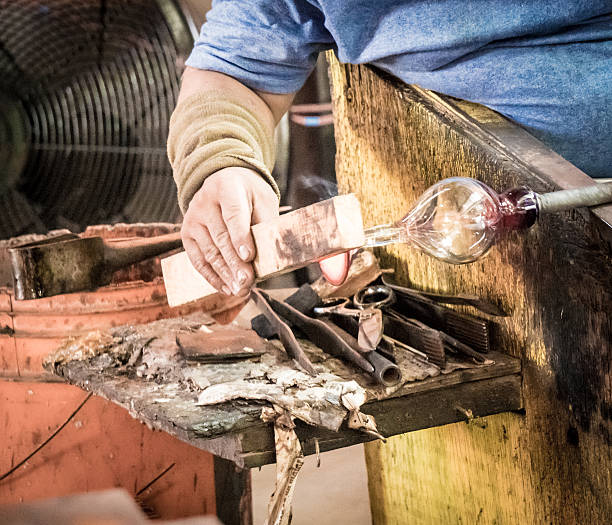 istock Glass Blowing Factory 635947978