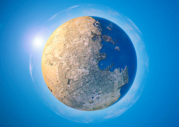 istock Doha 3D Little Planet 360-Degree Sphere Panorama 635949204