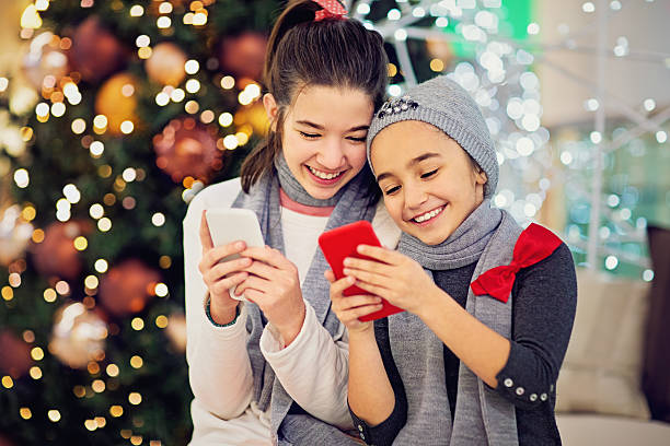 istock Girls at Christmas 635951162