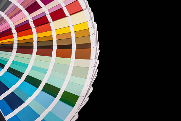 Paper color palette displaying a range of hues for design