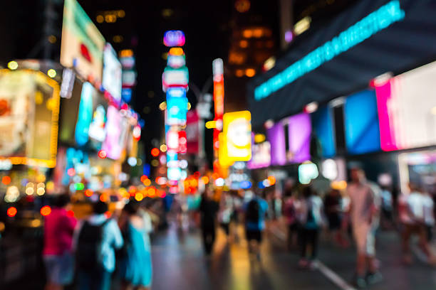 istock Blurred Times Square, New York City. 635951914