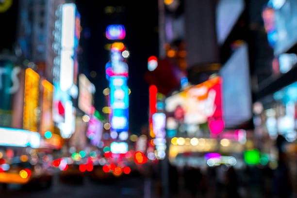 istock Blurred Times Square, New York City. 635953354