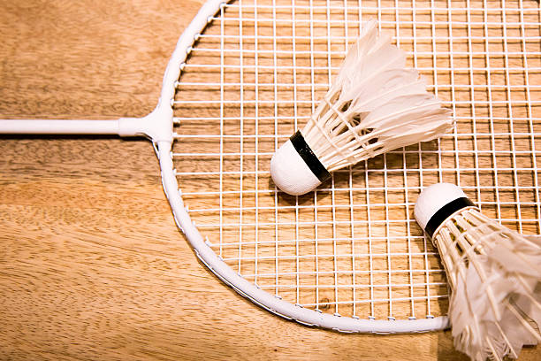 istock Badminton racket and shuttlecock on the table 635953420