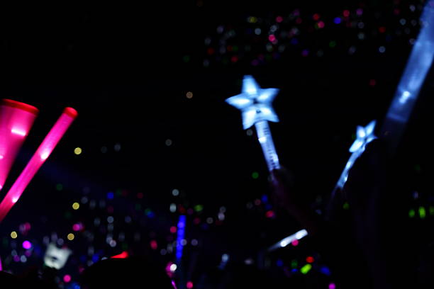 istock Defocused entertainment concert lighting on stage 635954072