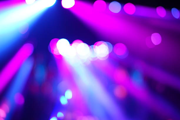 istock Defocused entertainment concert lighting on stage 635956850